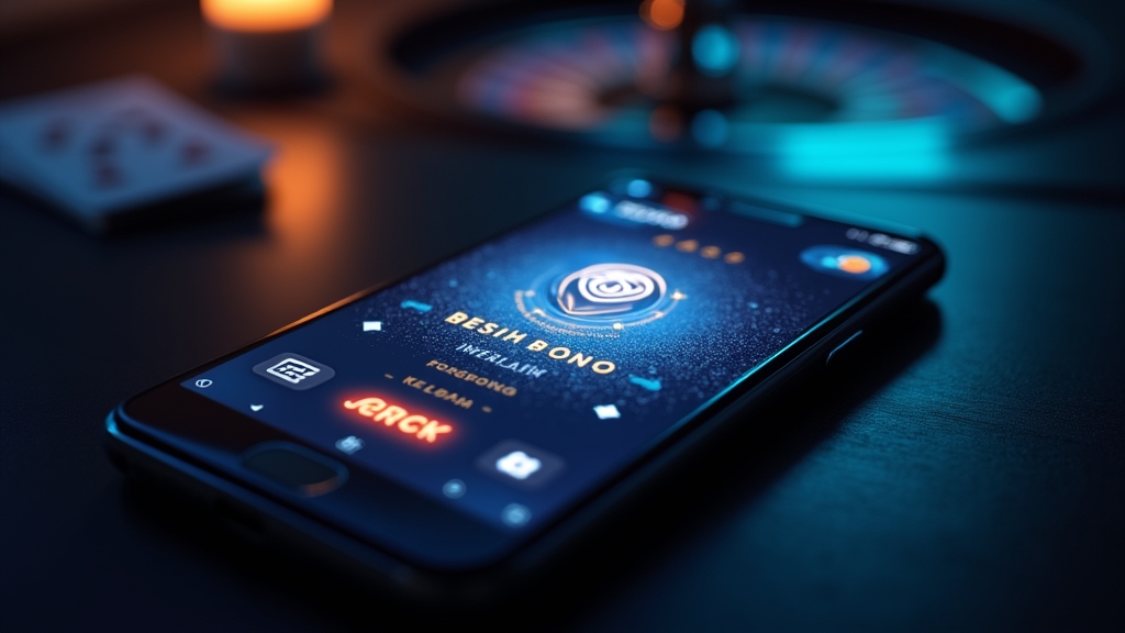 Celular Android exibindo a tela de download do app com ícones de segurança